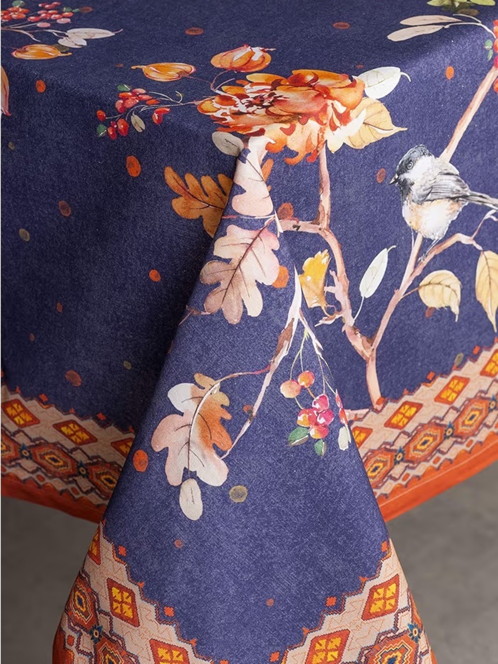 Maison D' Hermine Table Cloth Square Table 100% Cotton 54 X 54 Kelim - Infinity) - Picture 10 of 11